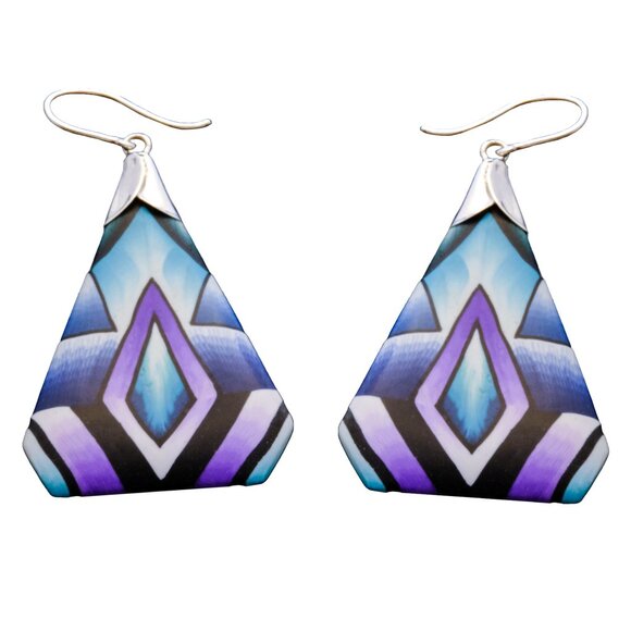 One-of-a-Kind Glacial Earring (A) by Handmade by Jon Stuart Anderson - Picture 1 of 6